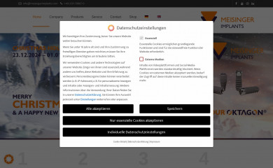 meisingerimplants.com screenshot