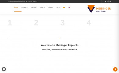 meisingerimplants.com screenshot