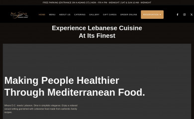 mejanarestaurant.com screenshot