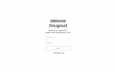 melaniedougoud.com screenshot