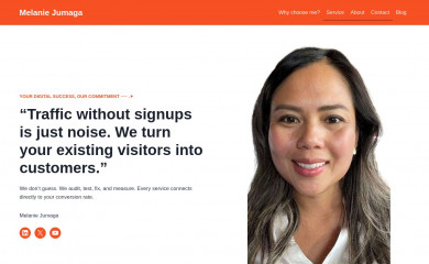 melaniejumaga.com screenshot