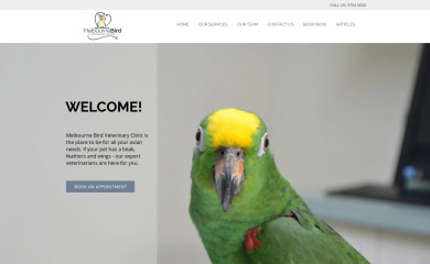 melbournebirdvet.com screenshot