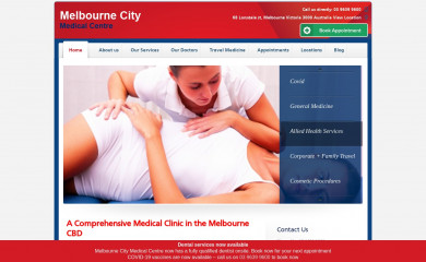melbournecitymedical.com.au screenshot