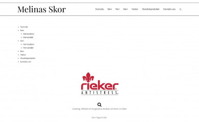 melinasskor.se screenshot