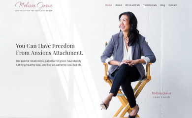 melissathelovecoach.com screenshot