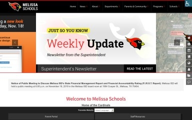 melissaisd.org screenshot