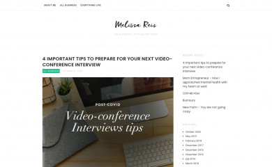 melissareis.com screenshot