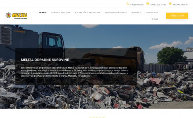 meltal-odpadnesurovine.si screenshot