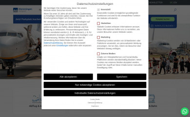 memmingen-airport.com screenshot