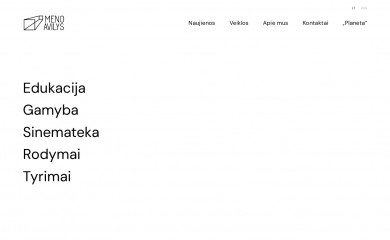 menoavilys.org screenshot