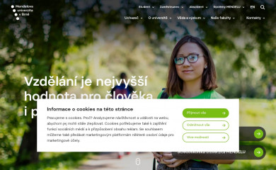 mendelu.cz screenshot