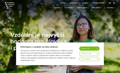 mendelu.cz screenshot