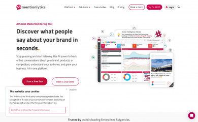 mentionlytics.com screenshot