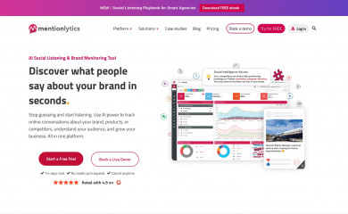 mentionlytics.com screenshot