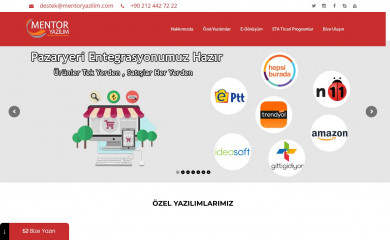mentoryazilim.com.tr screenshot