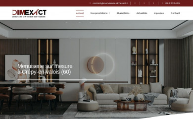 menuiserie-dimexact.fr screenshot