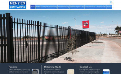 menziescontracting.com.au screenshot