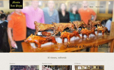 mesonlospicos.es screenshot