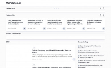 mepalshop.dk screenshot