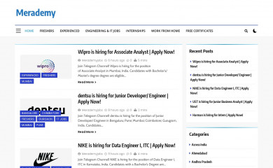 merademyjobs.com screenshot