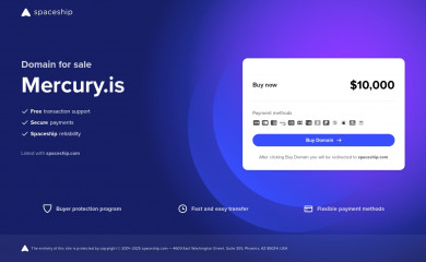 https://mercury.is/ screenshot