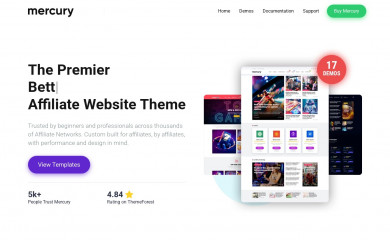https://mercurytheme.com/ screenshot