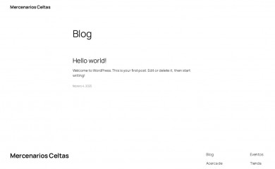 mercenariosceltas.es screenshot