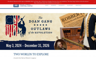mercermuseum.org screenshot