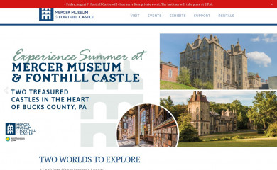 mercermuseum.org screenshot