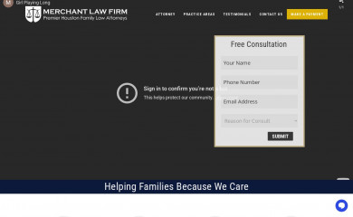merchant-law-firm.com screenshot