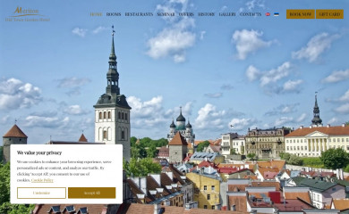 meritonhotels.com screenshot