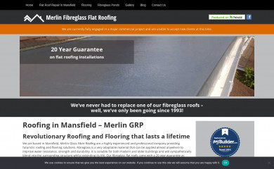 merlingrpflatroofing.co.uk screenshot