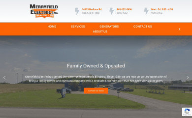 merryfieldelectric.com screenshot