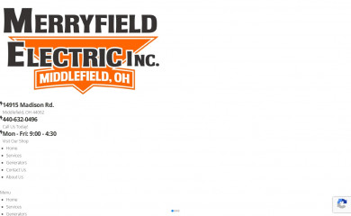 merryfieldelectric.com screenshot