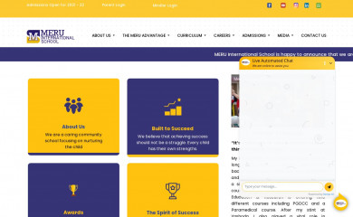 meruinternationalschool.com screenshot