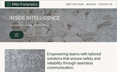 met-forensics.com screenshot