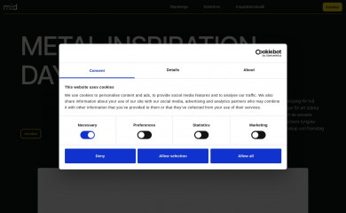 metalinspirationdays.se screenshot