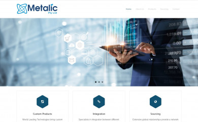 metalic.com.au screenshot