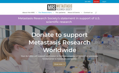 metastasis-research.org screenshot