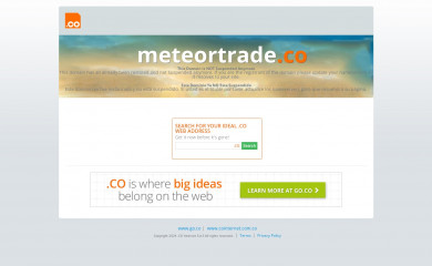 meteortrade.co screenshot