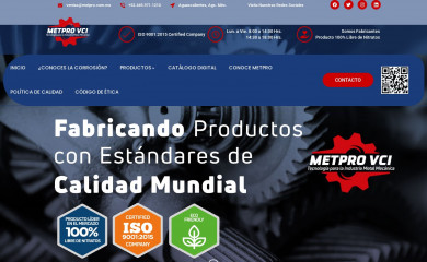 metpro.com.mx screenshot