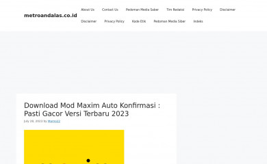 metroandalas.co.id screenshot