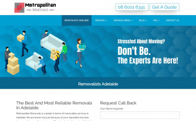 metropolitanremovals.com.au screenshot