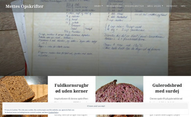 mettesopskrifter.dk screenshot