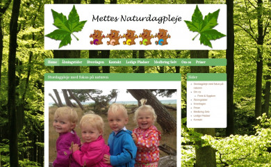 mettes-naturdagpleje.dk screenshot