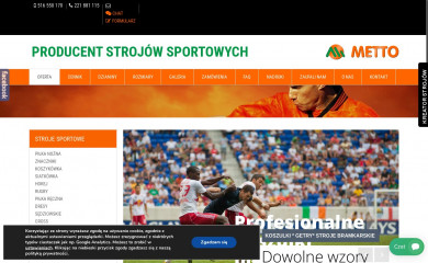 mettosport.pl screenshot