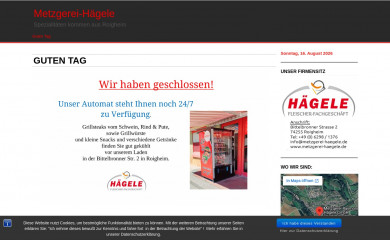 metzgerei-haegele.de screenshot