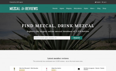 mezcalreviews.com screenshot
