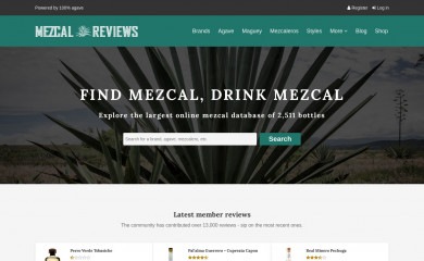 mezcalreviews.com screenshot
