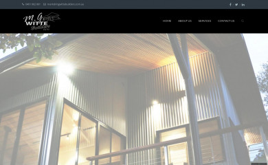 mgwittebuilders.com.au screenshot